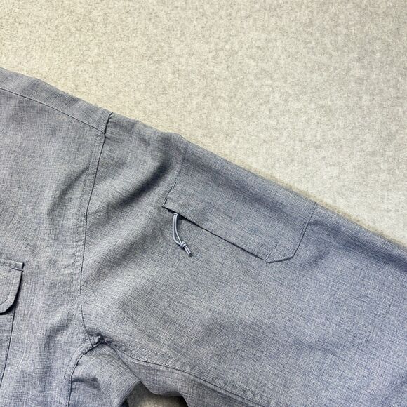 Vertx Recce Technical Shirt Men’s 2XL Blue Snap Front Tactical VTX1521 - Picture 6 of 12